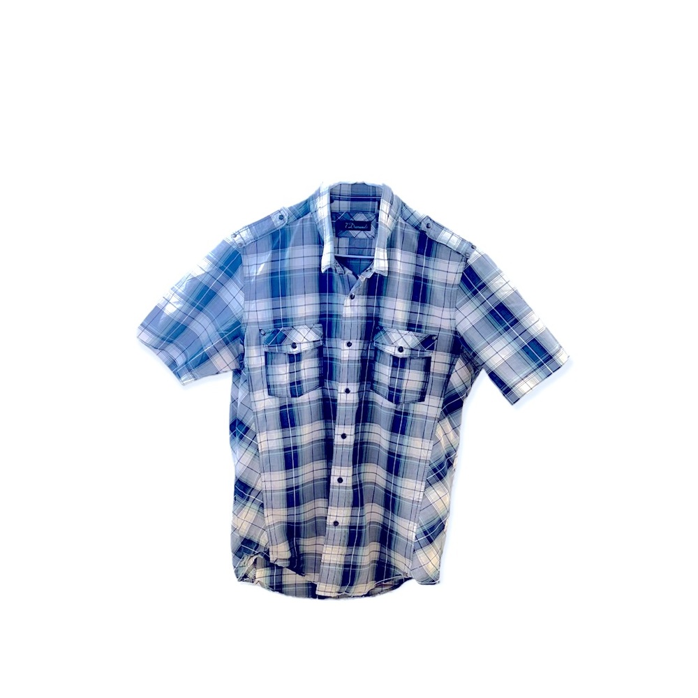 Mens 7 diamonds button up shirt